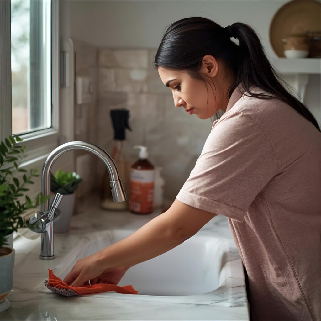 洗面台清掃の画像