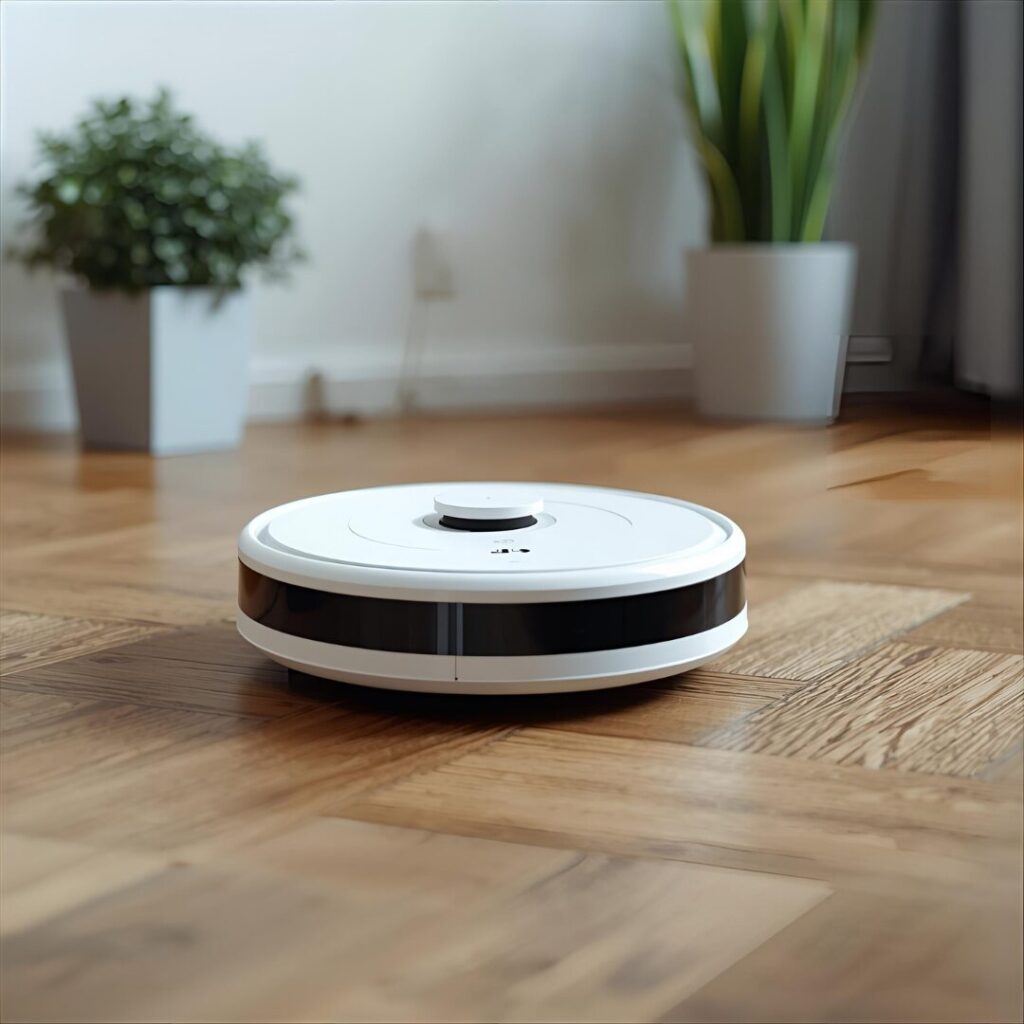 お掃除ロボットの清掃中の画像