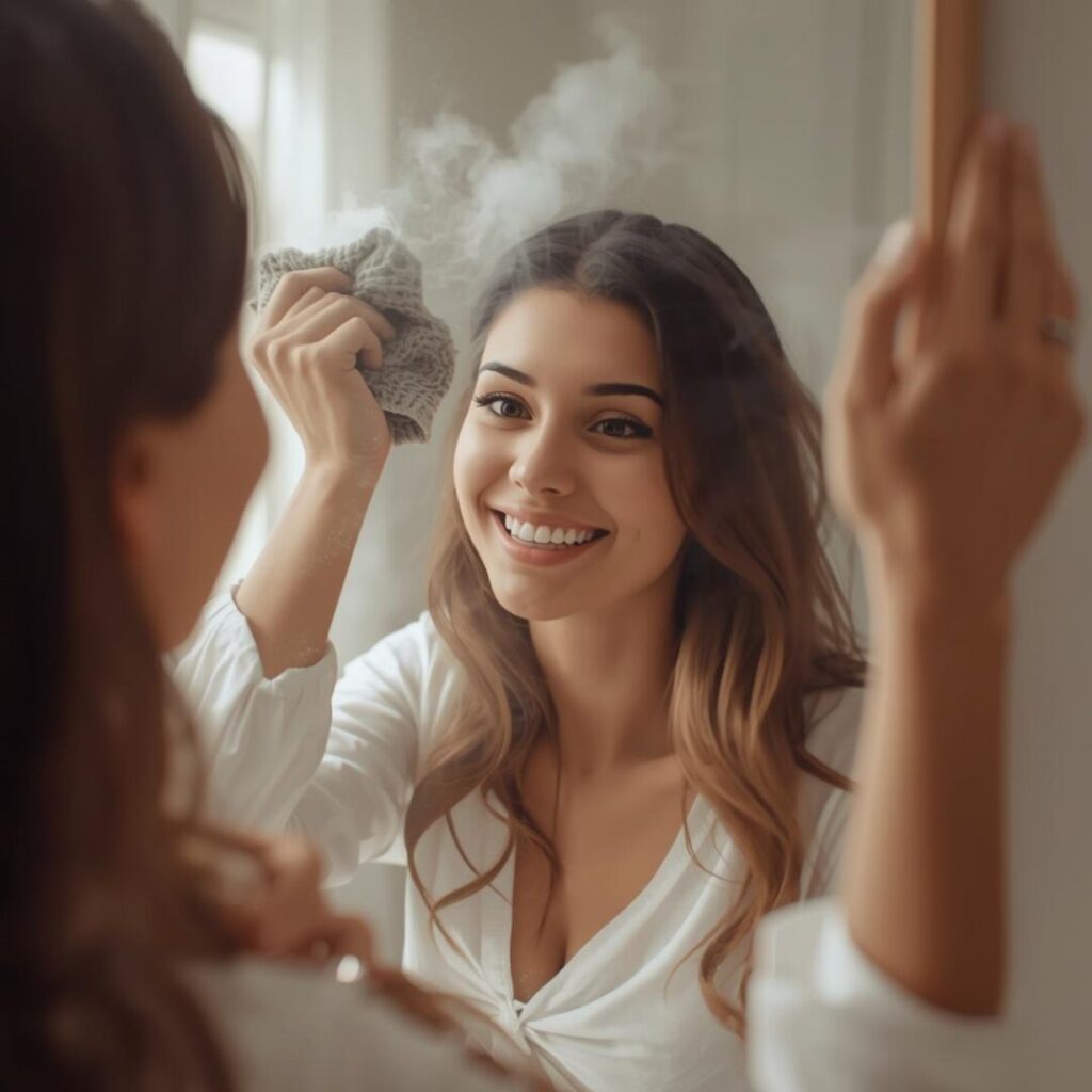 鏡掃除後の画像