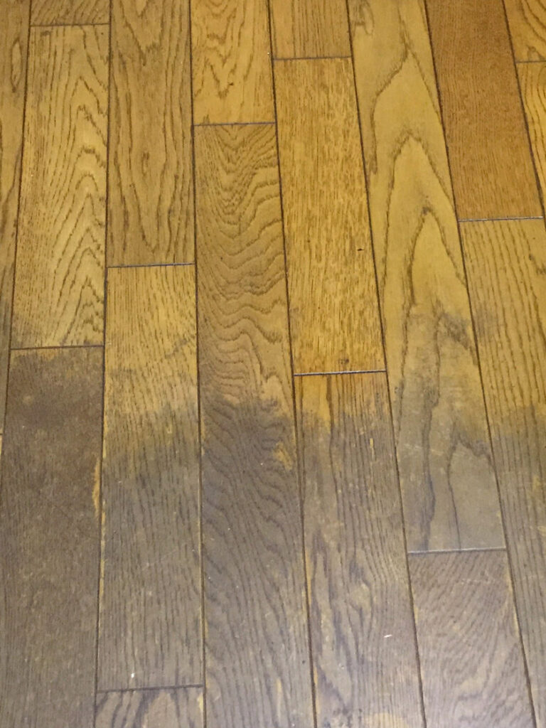 床掃除前後の比較画像