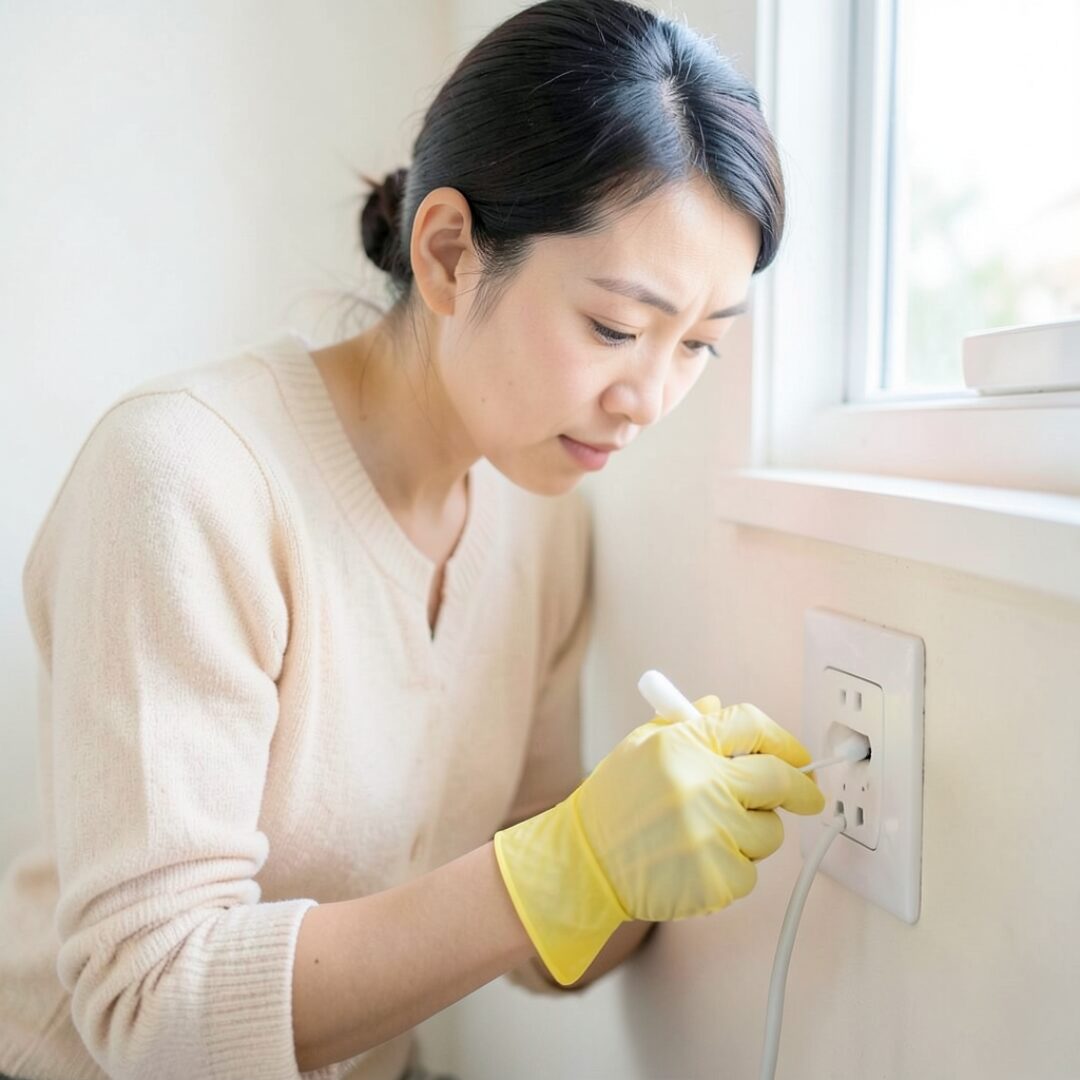 コンセント清掃の画像