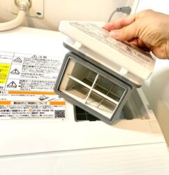 ドラム洗濯機掃除中の画像