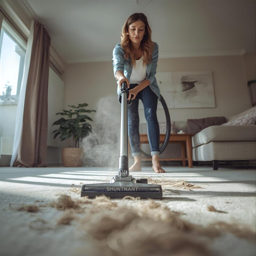 ペットの毛掃除中の画像