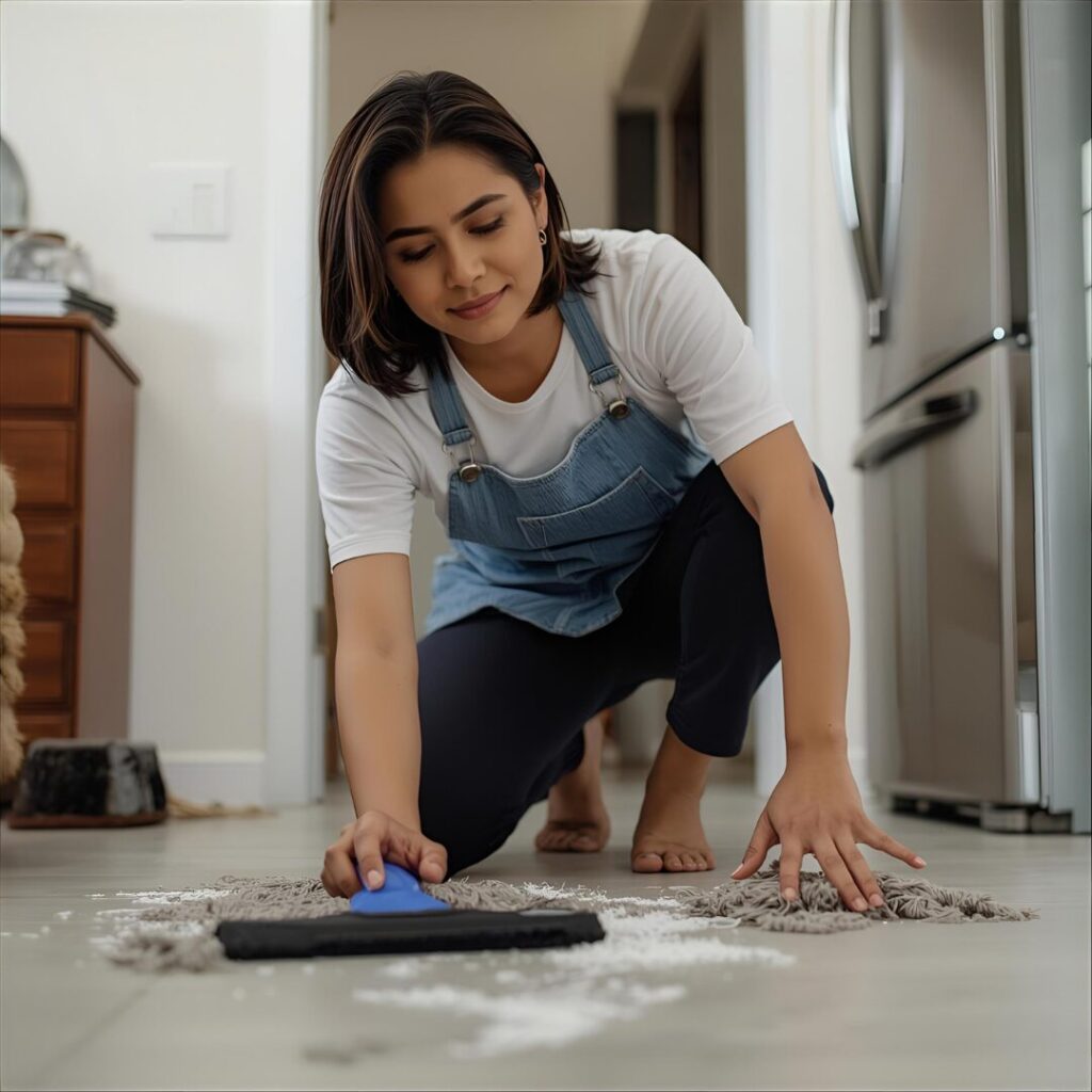 ペットの毛掃除中の画像