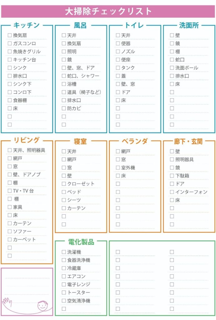 年末大掃除CHECKリスト