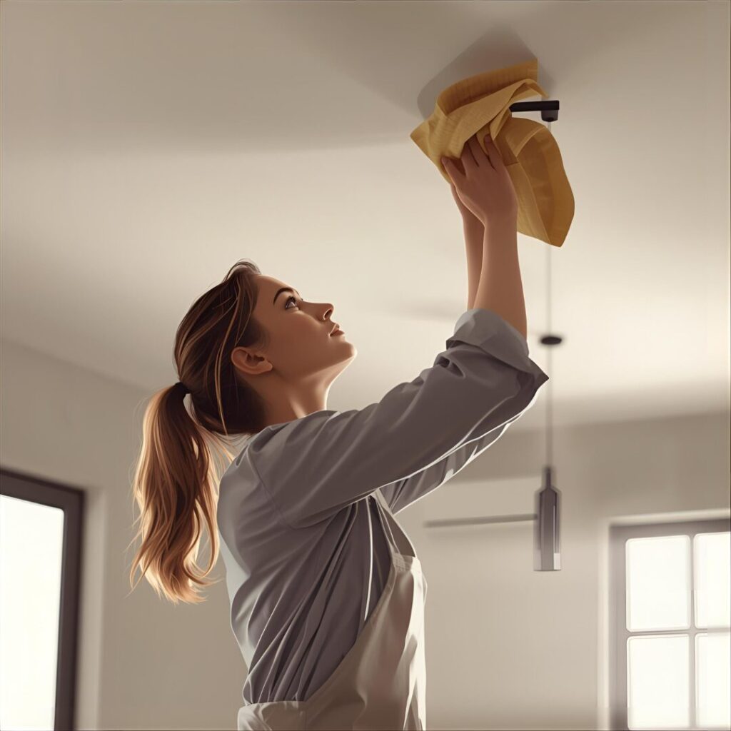 照明器具掃除の画像