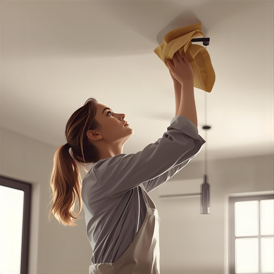 照明器具掃除の画像