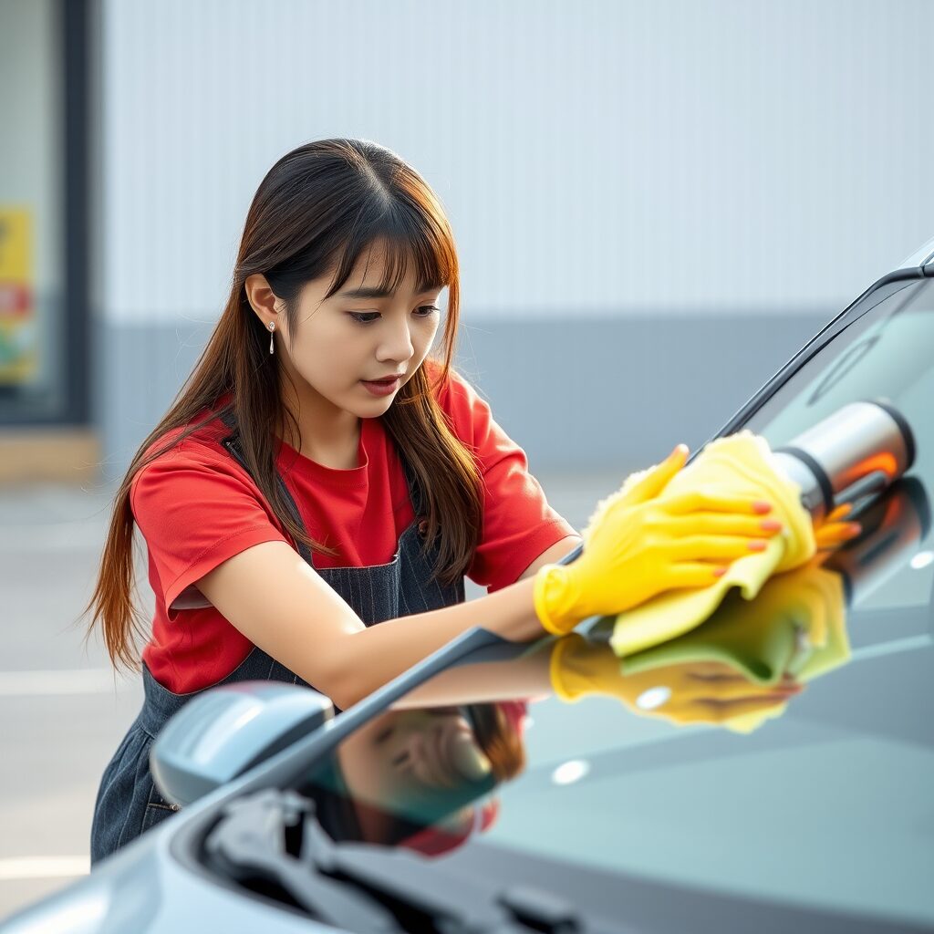車内掃除の画像