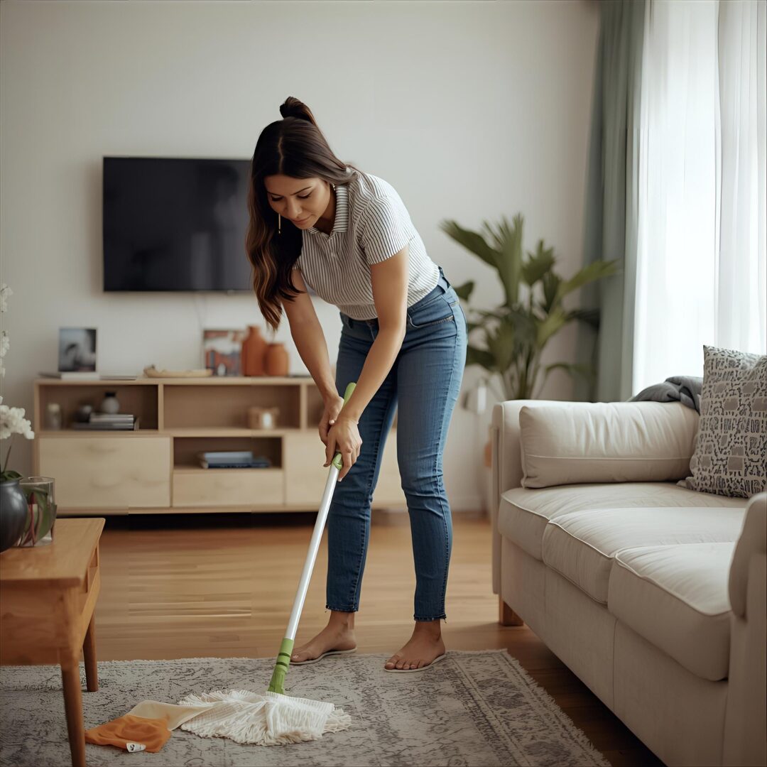 リビング掃除の画像