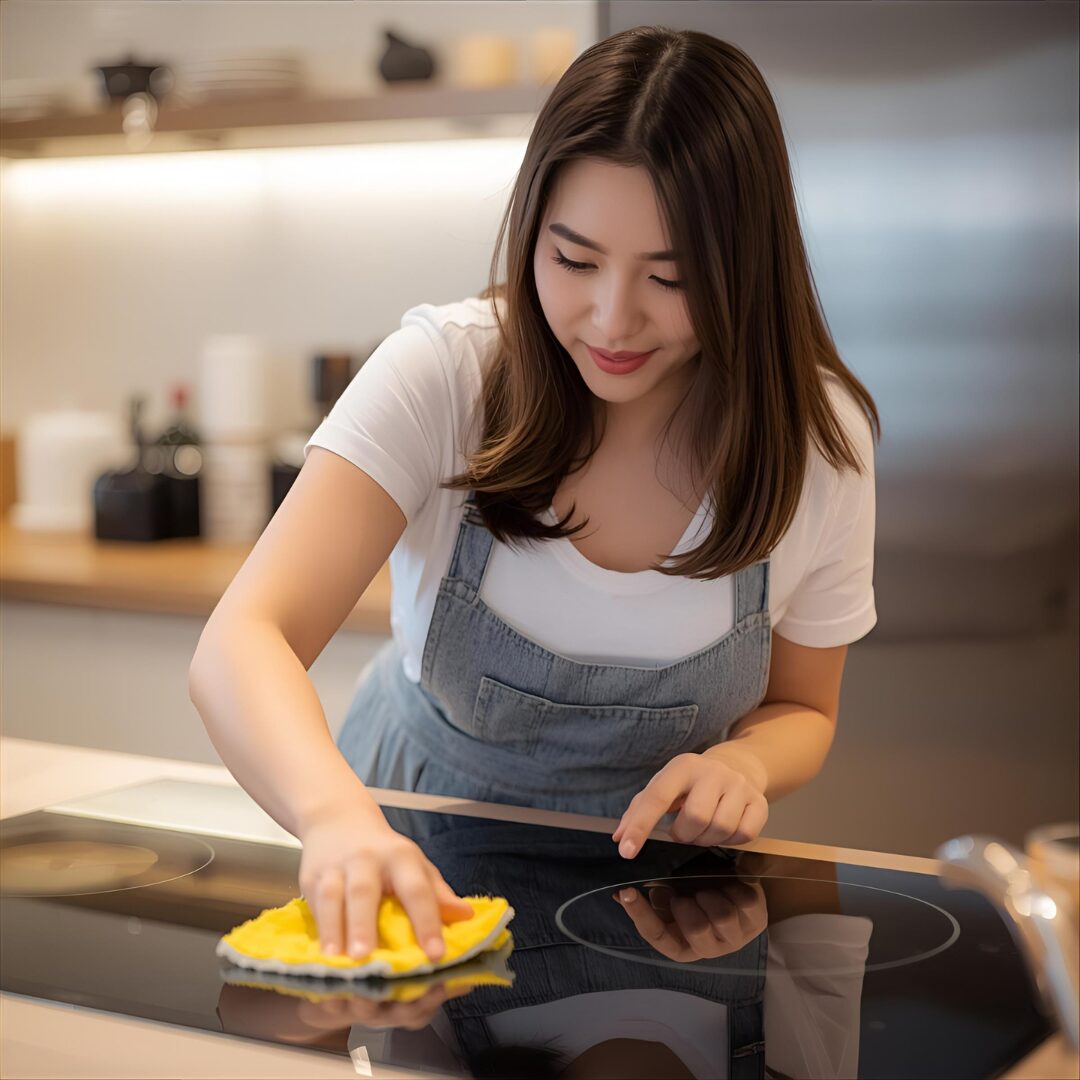 IHコンロ掃除の画像