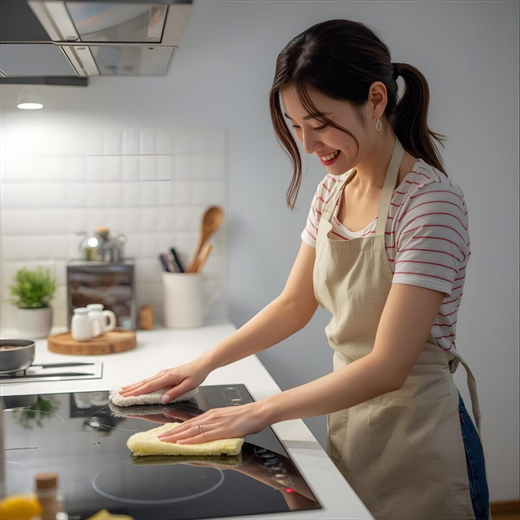 IHコンロ掃除後の画像