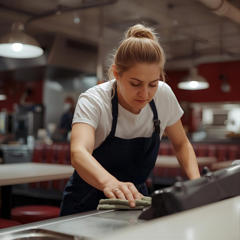 ホットプレート掃除の画像