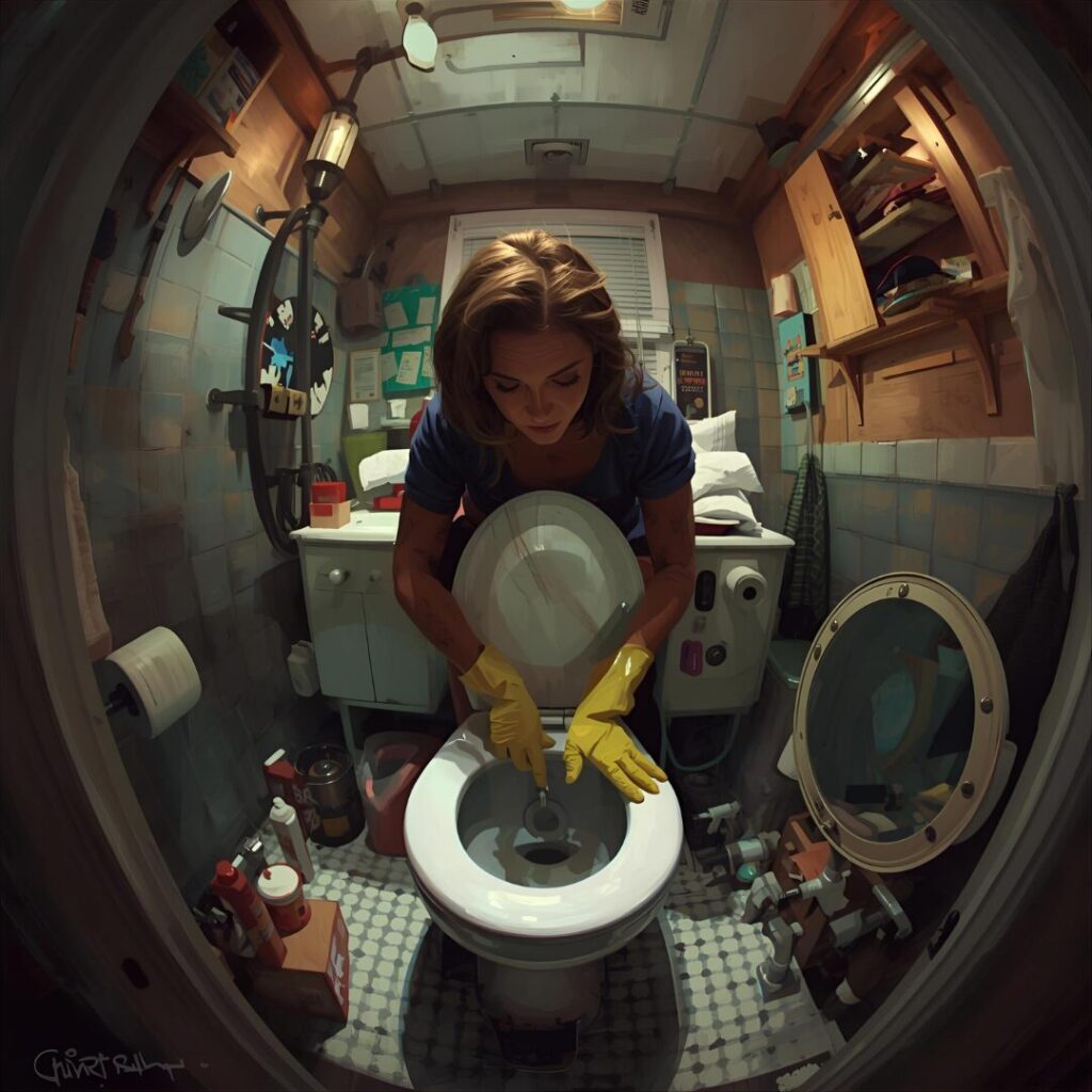 時短トイレ掃除中の画像