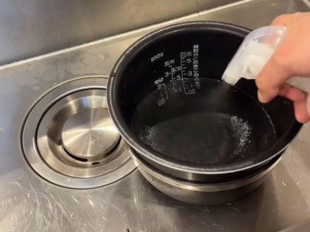 クエン酸水で炊飯器掃除