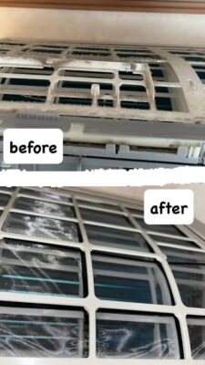 エアコン清掃前後の画像