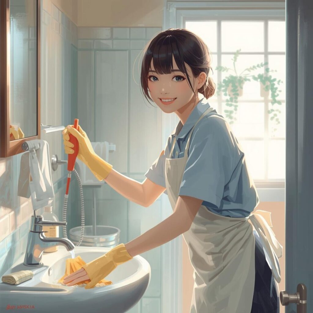 ユニットバス掃除が終わった後の画像