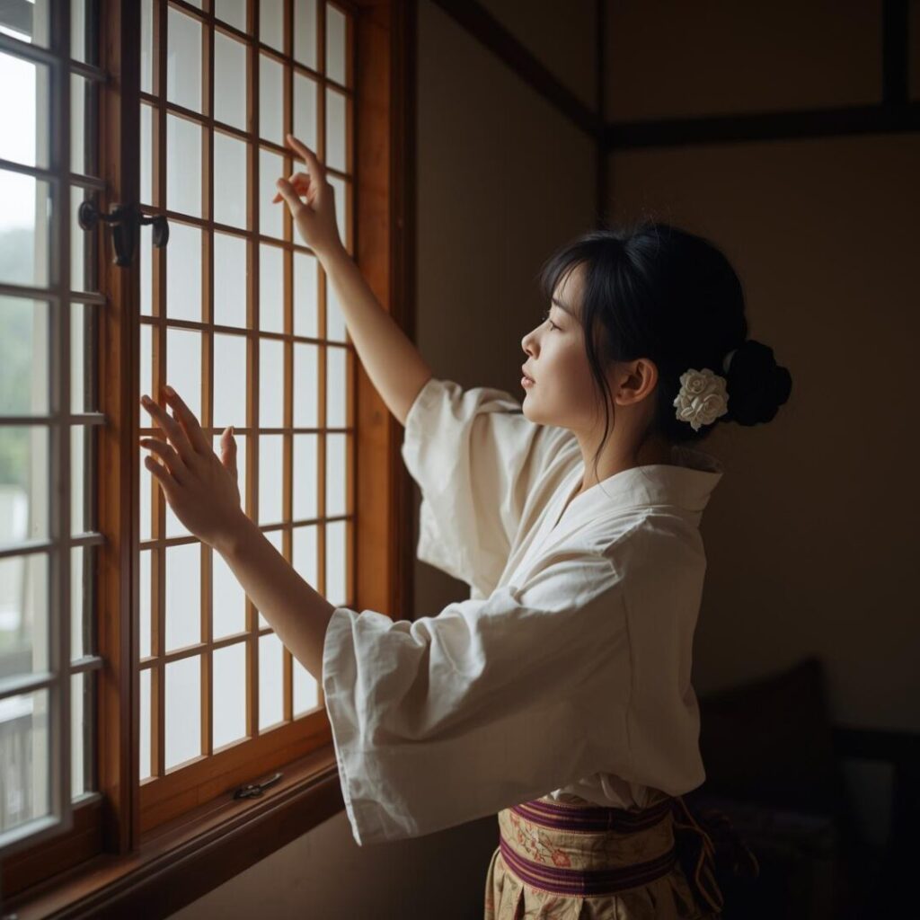 窓サッシ掃除の画像