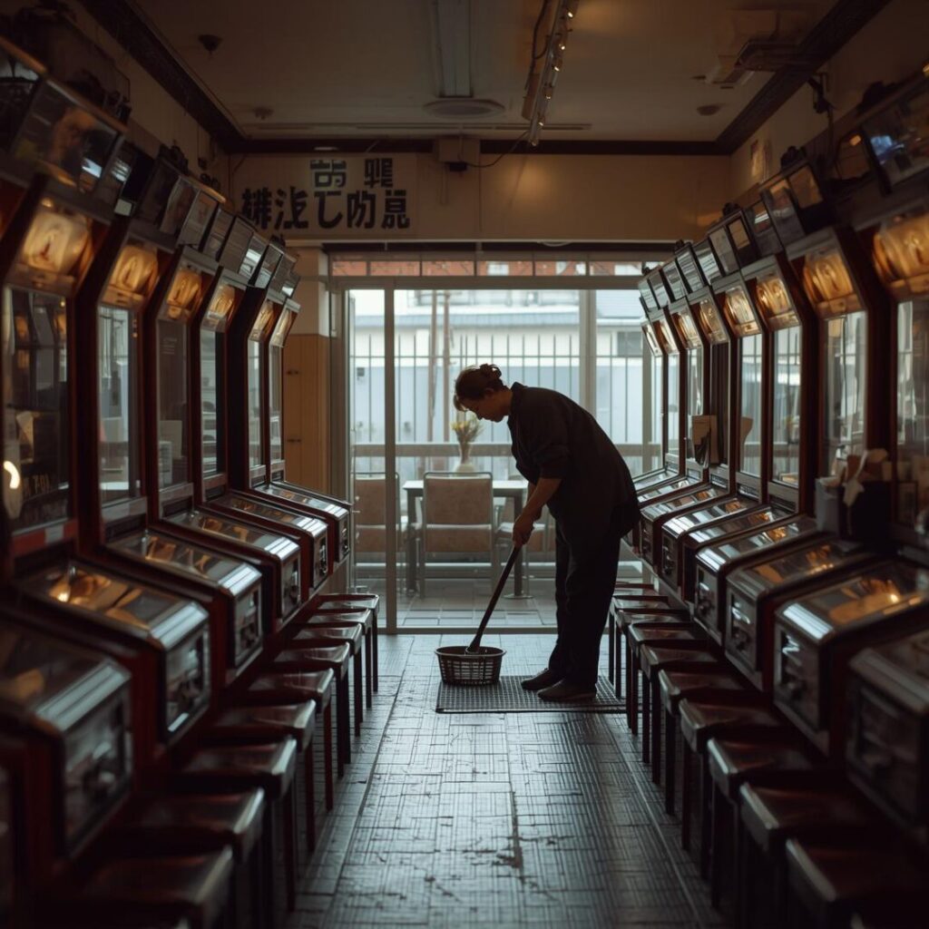 パチンコ店清掃の画像