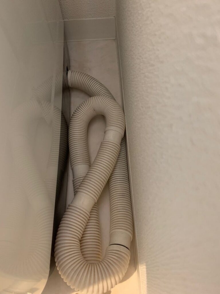洗濯機のホース掃除後のキレイになった画像