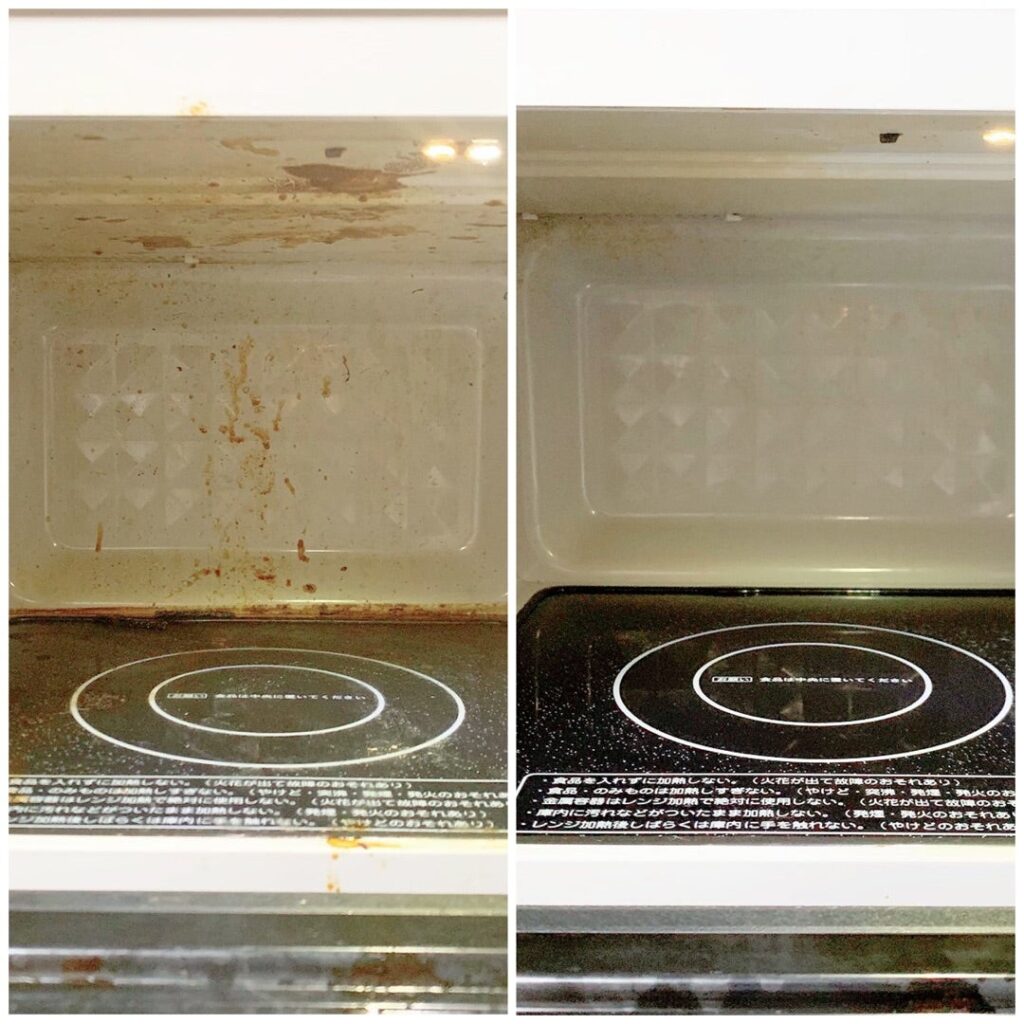 激落ちくん掃除グッズを使った比較画像