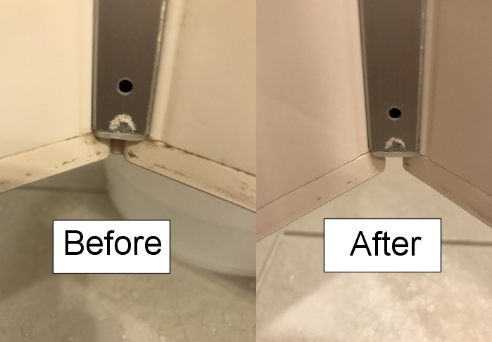 ウタマロクリーナーで掃除後のビフォーアフター画像