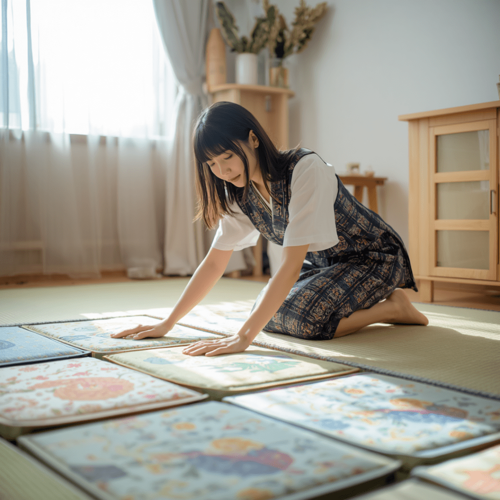 クッションフロア掃除の画像